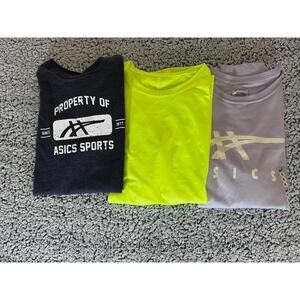 ASICS Men’s Shirt Lot of 3 NWT Tech Tee + Graphic Tees Small/XS